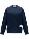 Center Back RWB Stripe Classic Loopback Crewneck Sweatshirt Navy - THOM BROWNE - BALAAN 2