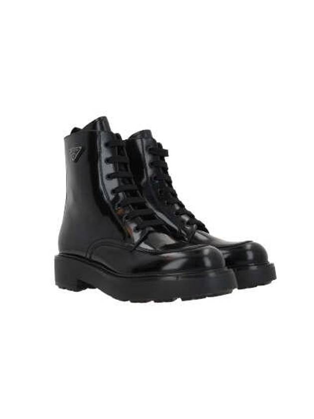 Brushed Leather Walker Boots Black - PRADA - BALAAN 2