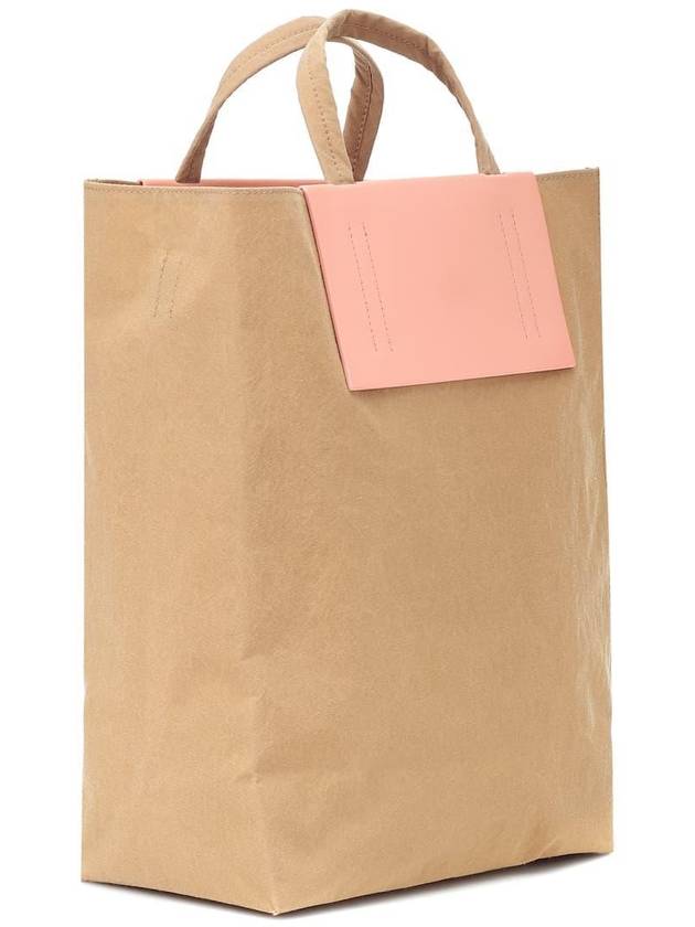 Logo Canvas Baker Out Medium Tote Bag Pink Beige - ACNE STUDIOS - BALAAN 6