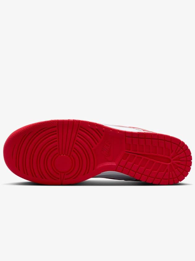 Dunk Retro Low Top Sneakers White University Red - NIKE - BALAAN 3