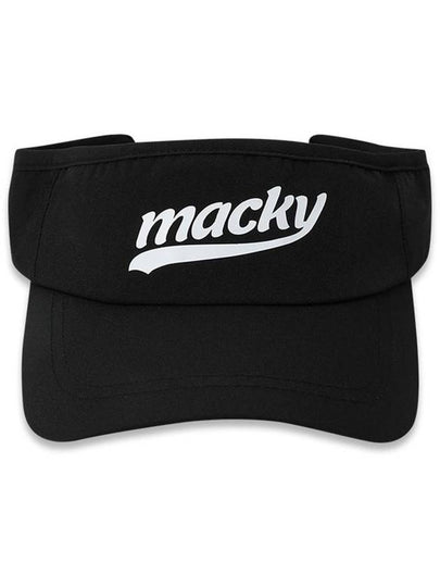 Logo Sun Cap Visor Flua Sun Visor Black MCFW23SC 1BK - MACKY - BALAAN 2