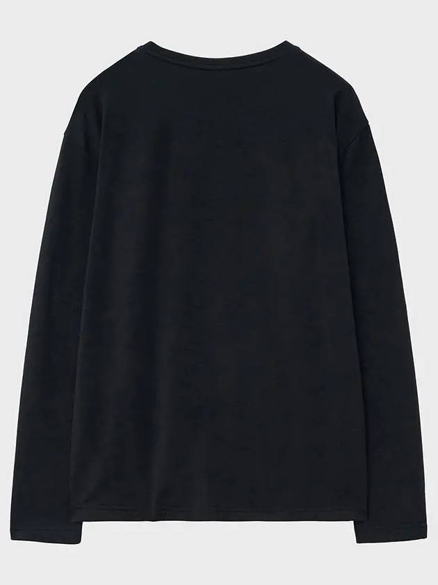 Brushed crewneck t shirt black - NOIRER - BALAAN 4