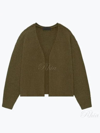 Essential Heavy Wade Overfit Waffle Knitwear Knit Men s Cardigan 192BT246204F - FEAR OF GOD - BALAAN 1