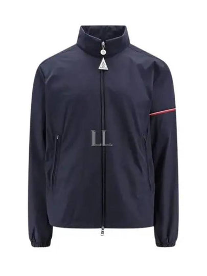 Ruinette Logo Patch Nylon Zip Up Jacket Navy - MONCLER - BALAAN 2