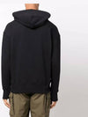 logo print hooded top black - MSGM - BALAAN.