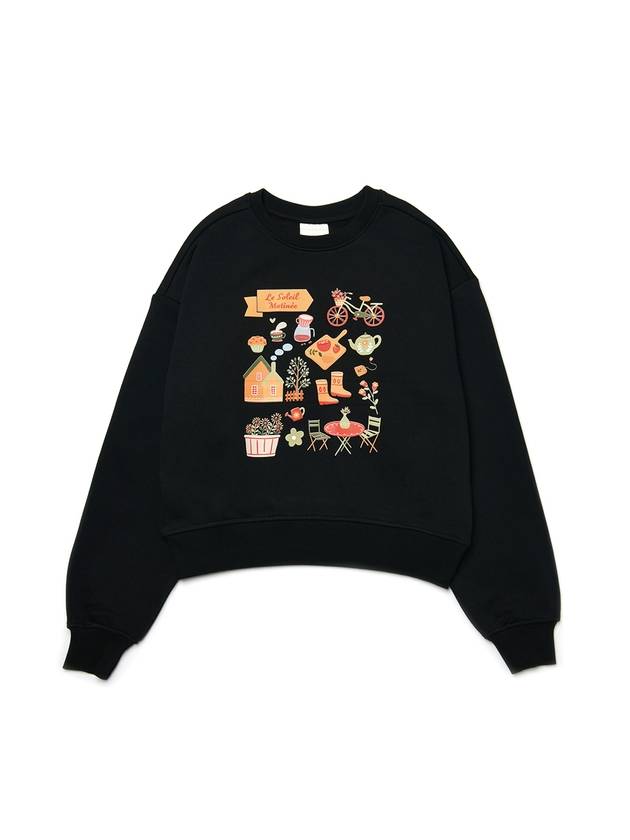 Soleil Garden Sweatshirt Black - LE SOLEIL MATINEE - BALAAN 1