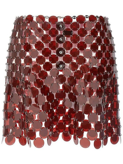 Rabanne Plastic Sequin Skirt - PACO RABANNE - BALAAN 2