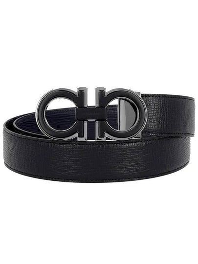 Salvatore Leather Belt 67A254 0770682012 Black - SALVATORE FERRAGAMO - BALAAN 2