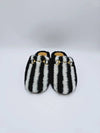 x Adidas Horsebit ANNA Striped Fur Mule Bloafer 722442 - GUCCI - BALAAN 3