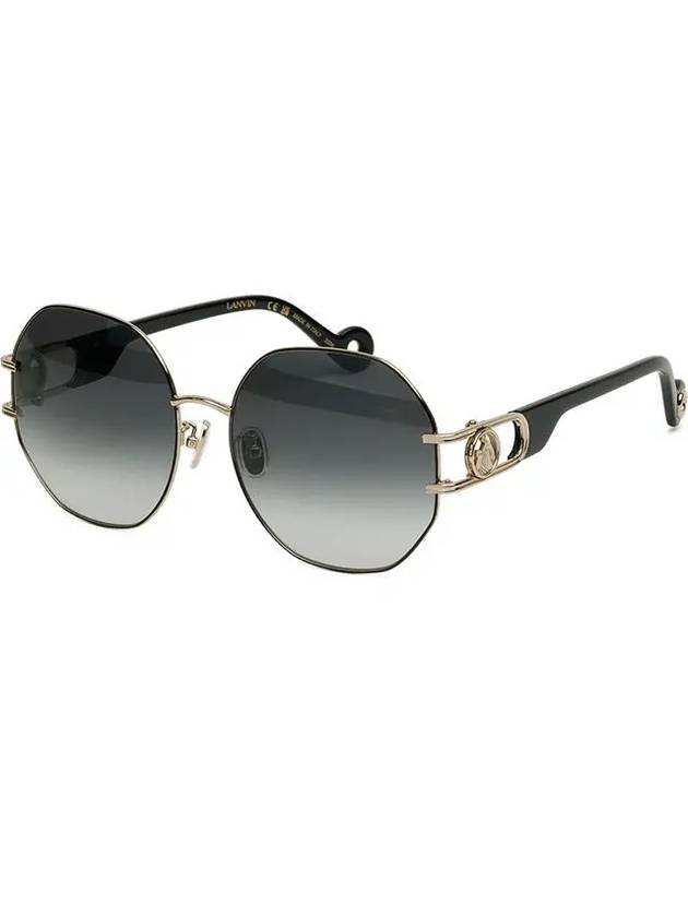 Sunglasses LNV126SLB 714 round metal frame gold logo fashion - LANVIN - BALAAN 7