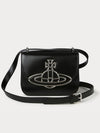 Linda Logo Plaque Leather Cross Bag Black - VIVIENNE WESTWOOD - BALAAN 2