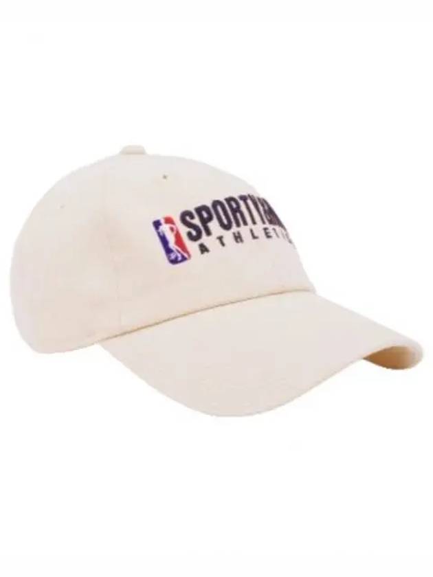 24 Team Logo Hat CreamNavy AC039S410TC - SPORTY & RICH - BALAAN 1