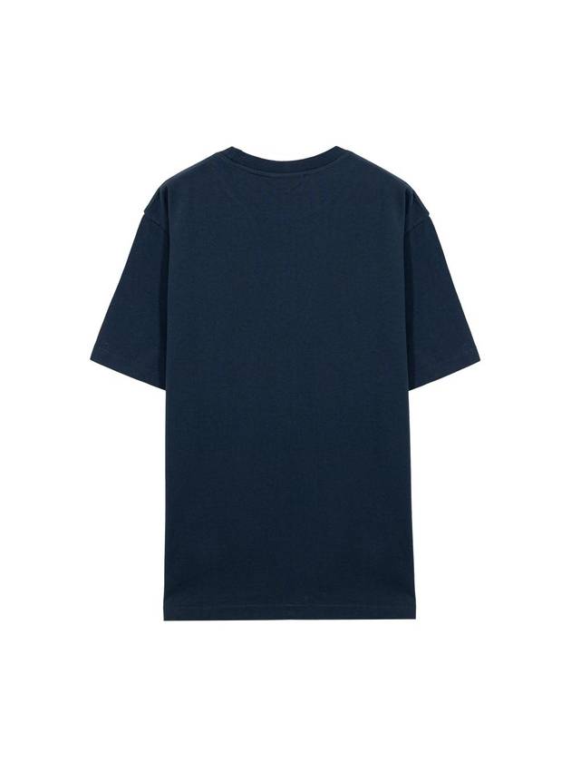 Men's Flash Fox Comfort Short Sleeve T-Shirt Navy - MAISON KITSUNE - BALAAN 6