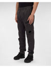 Lens Wappen Stretch Band Straight Pants Grey - CP COMPANY - BALAAN 3