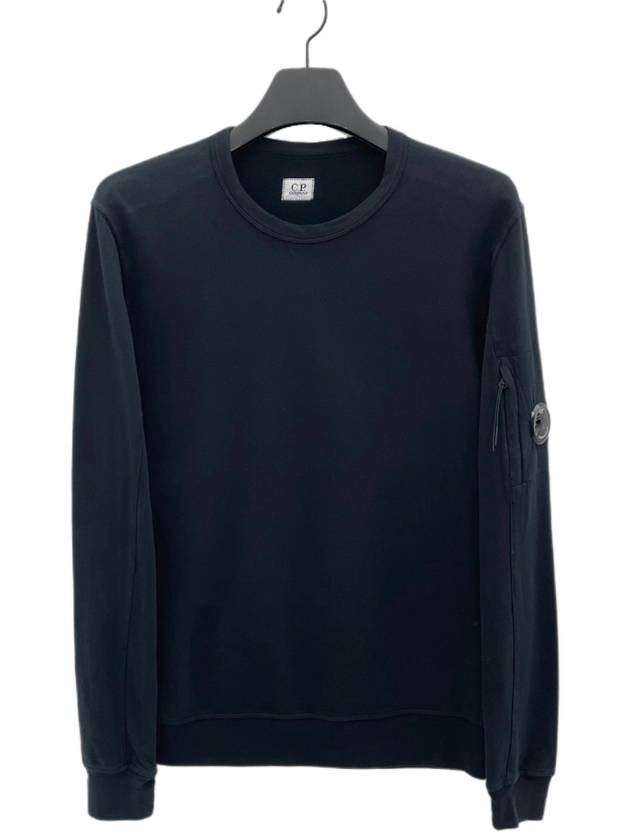 Lens Wappen Light Fleece Sweatshirt Black - CP COMPANY - BALAAN 2