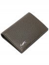 Tiny Cassandre Credit Grained Leather Card Wallet Dark Khaki - SAINT LAURENT - BALAAN 6