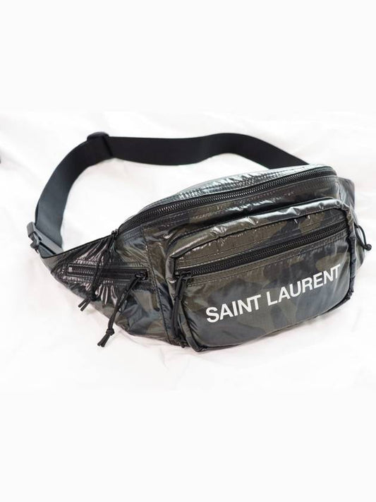 Men's Pouch Belt Bag Black - SAINT LAURENT - BALAAN 2