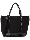 Cabas XS AJ 2way Canvas Tote Bag Black - VANESSA BRUNO - BALAAN 2