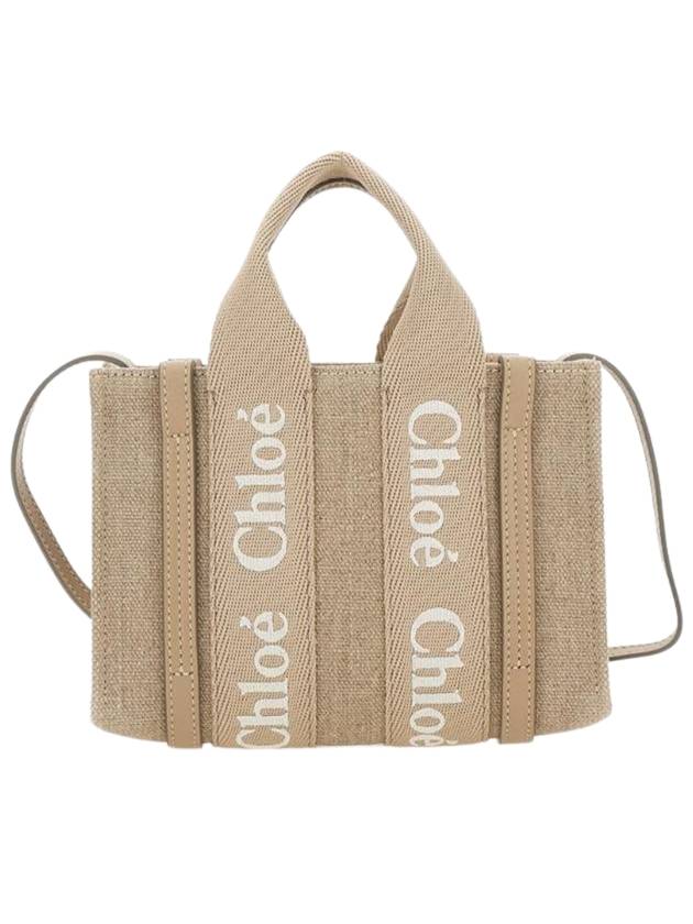 Woody Mini Tote Bag Beige - CHLOE - BALAAN 1