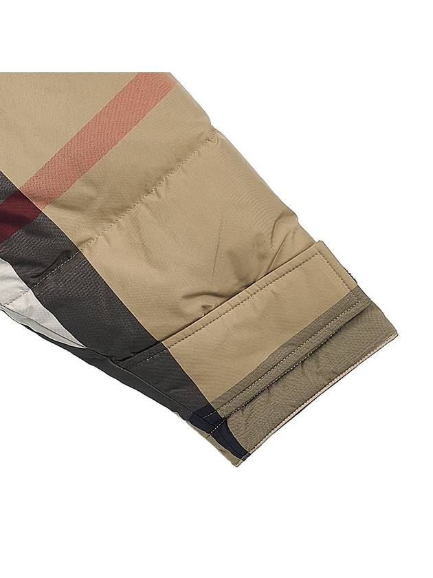 Check Reversible Hooded Padding Beige - BURBERRY - BALAAN 9