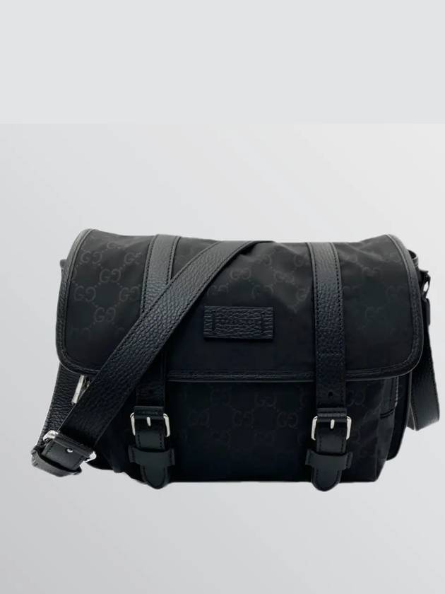 GG Microsima Nylon Messenger Bag Black - GUCCI - BALAAN 2