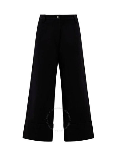 Moncler 1952 Button Detailed Wide Leg Trousers, Brand Size 40 (US Size 2) - MONCLER - BALAAN 1