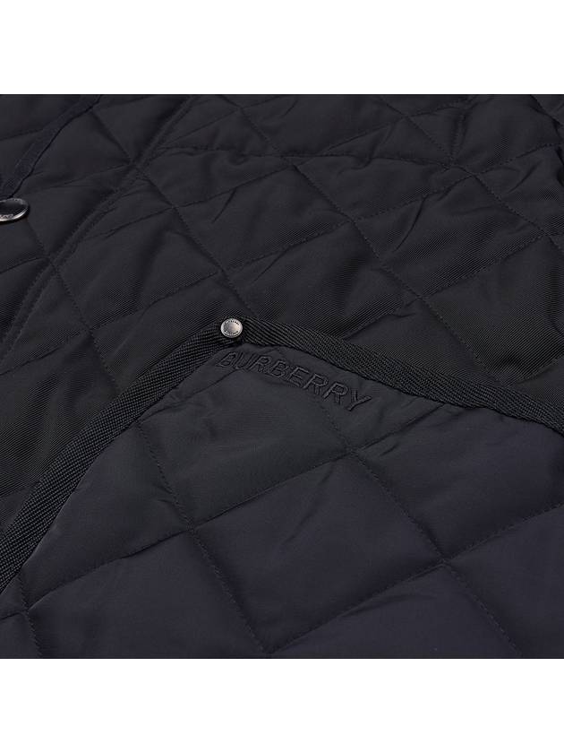 Quilted Thermoregulated Barn Jacket Black - BURBERRY - BALAAN 10