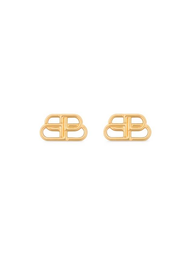 BB Logo Stud Earrings Gold - BALENCIAGA - BALAAN 2