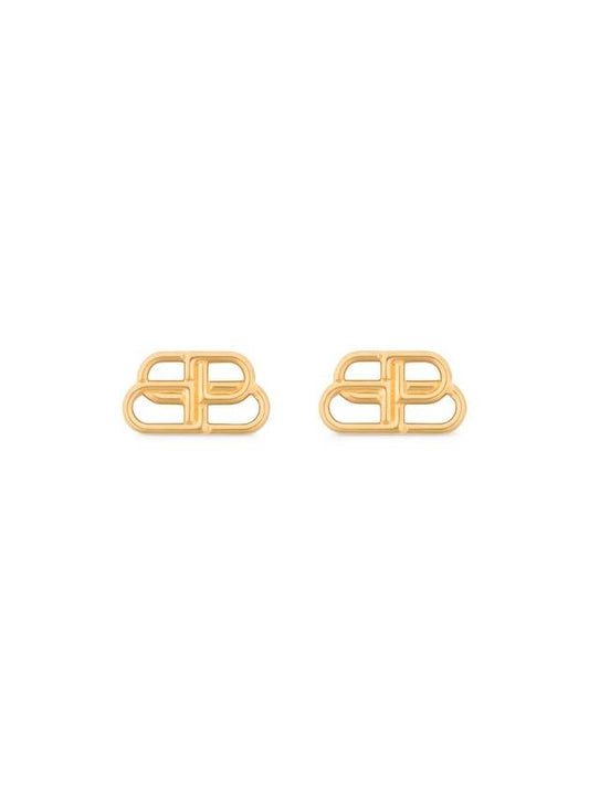 BB Logo Stud Earrings Gold - BALENCIAGA - BALAAN 2