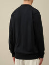 Lens Cotton Cardigan Black - CP COMPANY - BALAAN 7