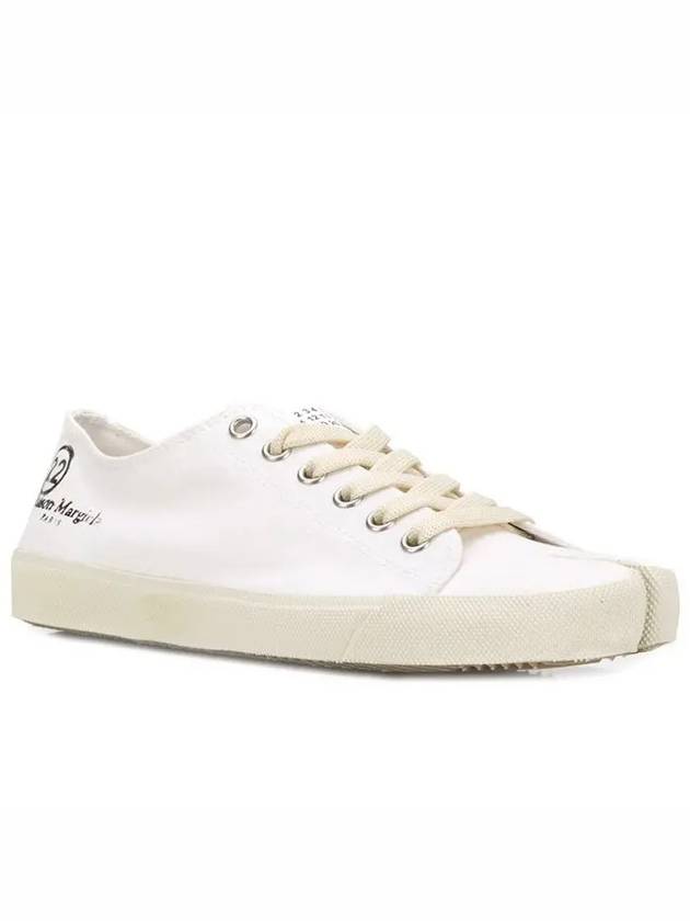 Tabi Canvas Low Top Sneakers White - MAISON MARGIELA - BALAAN 4