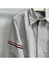 Oxford Armband Stripe Long Sleeve Shirt Grey - THOM BROWNE - BALAAN 3