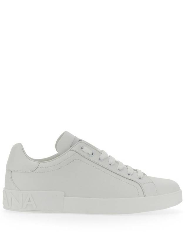 Portofino Calfskin Low Top Sneakers White - DOLCE&GABBANA - BALAAN 3