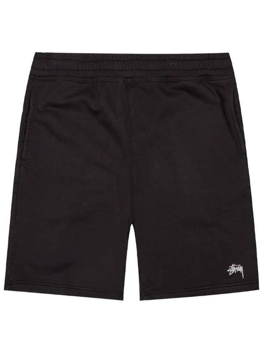 Stock Logo Sweatshort Black - STUSSY - BALAAN 2