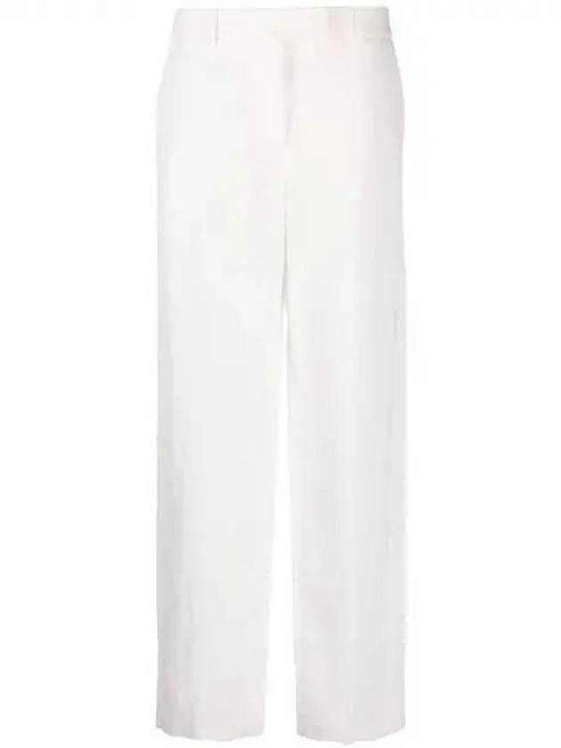 Viscose linen straight pants - FABIANA FILIPPI - BALAAN 1