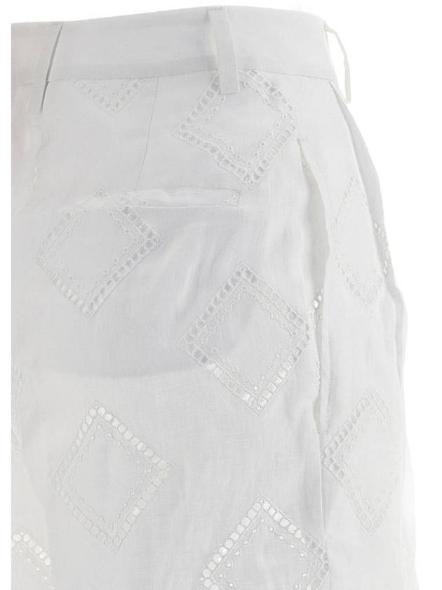 Kiton Embroidered Linen Bermuda Shorts - KITON - BALAAN 4