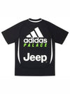 XAdidas Juventus Short Sleeve TShirt Adidas Juventus TShirt Black - PALACE - BALAAN 1