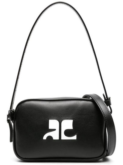 Camera Slim Leather Shoulder Bag Black - COURREGES - BALAAN 2