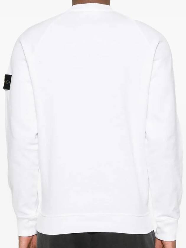 Cotton Crew Neck Sweatshirt White - STONE ISLAND - BALAAN 5