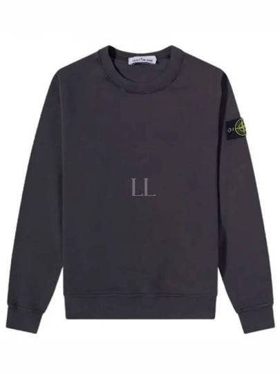 Wappen Patch Garment Dyed Sweatshirt Charcoal - STONE ISLAND - BALAAN 2