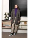 Surf clam WOOL Coat Brown herringbone Surf clam wool herringbone coat brown herringbone - VIBEREEN - BALAAN 6