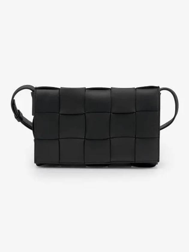 Intrecciato Cassette Cross Bag Black - BOTTEGA VENETA - BALAAN 2