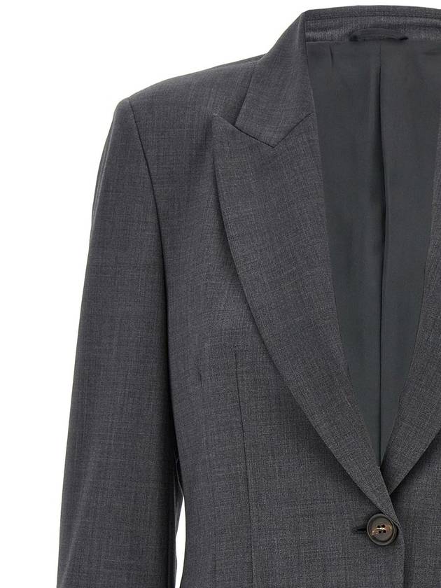 Brunello Cucinelli 'Monile' Single-Breasted Blazer - BRUNELLO CUCINELLI - BALAAN 3