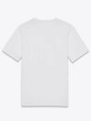 Rive Gauche Short Sleeve T-Shirt White - SAINT LAURENT - BALAAN 5