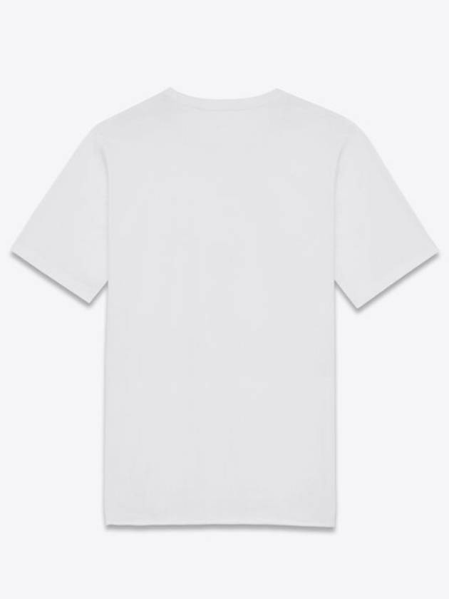 Rive Gauche Short Sleeve T-Shirt White - SAINT LAURENT - BALAAN 5