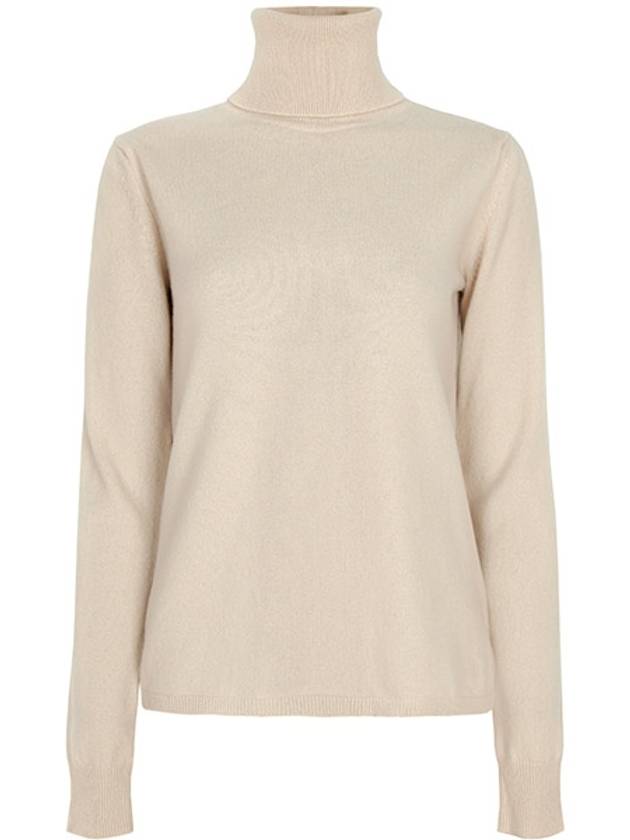 Beige Sestri Wool Cashmere Turtleneck Knit 002 00338 - MAX MARA - BALAAN 1