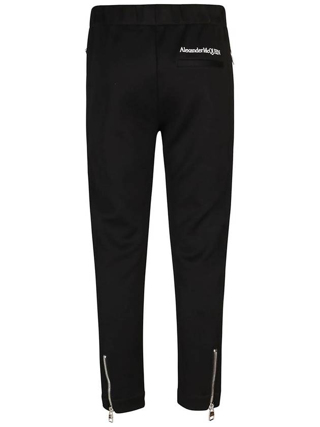 Alexander McQueen Black Cotton Blend Trousers - ALEXANDER MCQUEEN - BALAAN 2