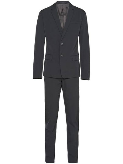 single breasted stretch suit black - PRADA - BALAAN 2