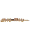 Enamel Metal Hair Clip Gold Pink - MIU MIU - BALAAN 3