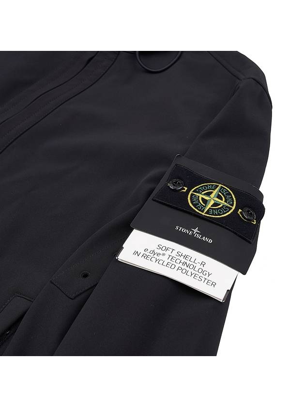 Soft Shell RE Dye Technology Light Weight Zip-up Jacket Black - STONE ISLAND - BALAAN 9